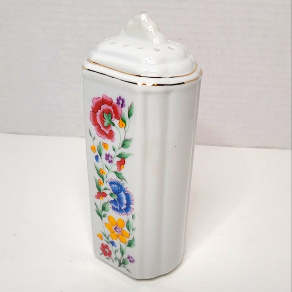 Beautiful Porcelain Baby Powder Shaker Floral Motif Made in Japan Excellent - Picture 4 of 14